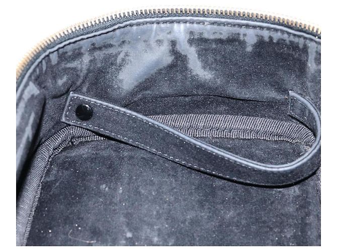 Pochette Vanity CHANEL COCO Mark in Pelle Caviar Nera Oro CC Auth bs29781 Nero D'oro - vista 21
