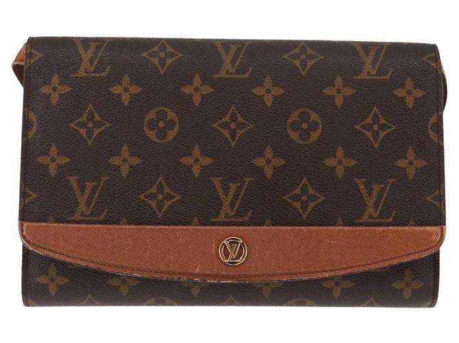 LOUIS VUITTON Borsa a Spalla Monogram Bordeaux 24 M51798 LV Auth BA6495 Monogramma - vista 13