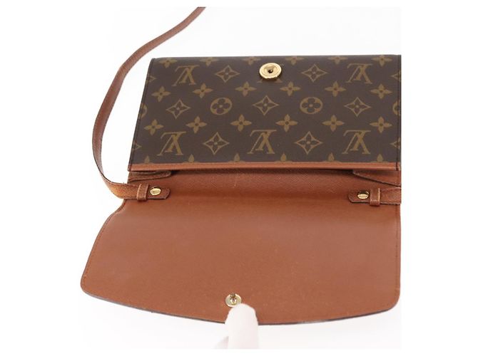 LOUIS VUITTON Borsa a Spalla Monogram Bordeaux 24 M51798 LV Auth BA6495 Monogramma - vista 19