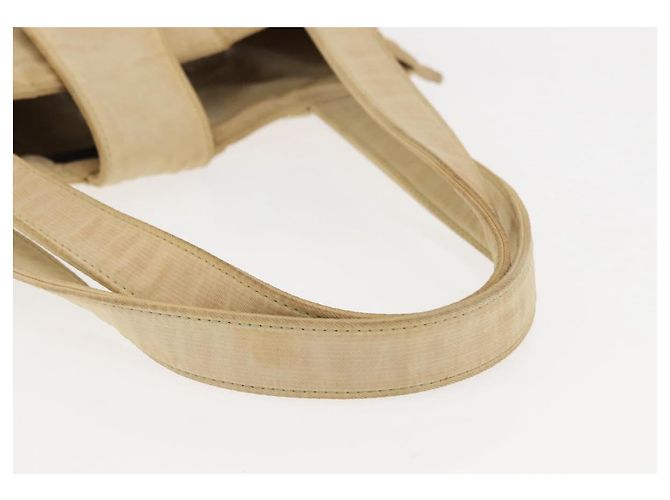 Chanel Bolso Tote de Nylon Beige CC Auth BA6913 - vista 8