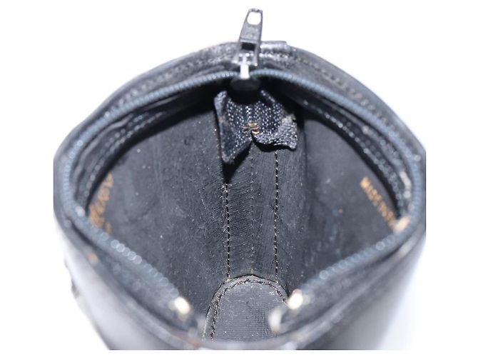 Monedero de cuero negro SAINT LAURENT Auth am9233 - vista 17