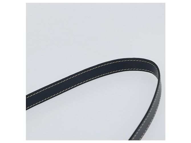 Borsa a mano in pelle Y Motif SAINT LAURENT 2 in 1 Blu Navy Oro Auth sw1605 - vista 14