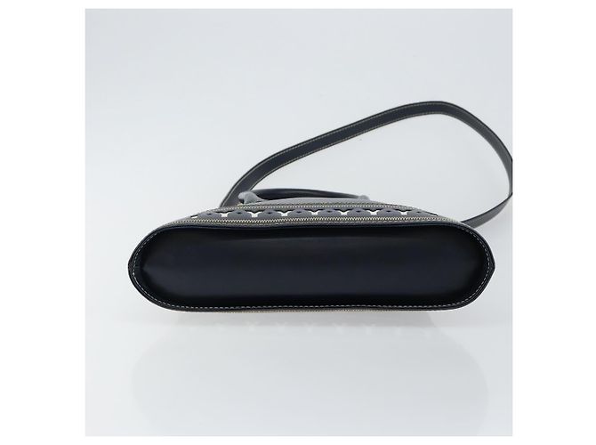 Borsa a mano in pelle Y Motif SAINT LAURENT 2 in 1 Blu Navy Oro Auth sw1605 - vista 5