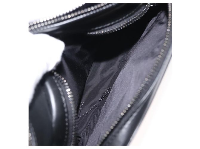 Borsa a tracolla in pelle nera VERSACE Auth am9243 Nero - vista 24