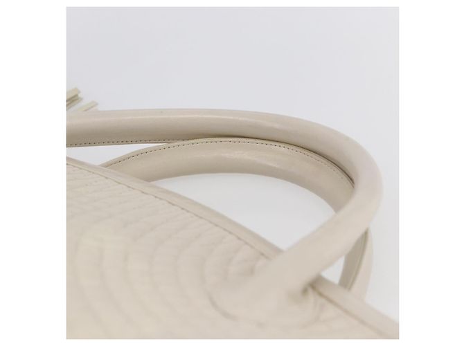 BALLY Borsa a mano in pelle bianca Auth BA6841 Bianco - vista 14
