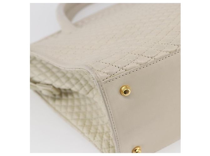 BALLY Borsa a mano in pelle bianca Auth BA6841 Bianco - vista 17