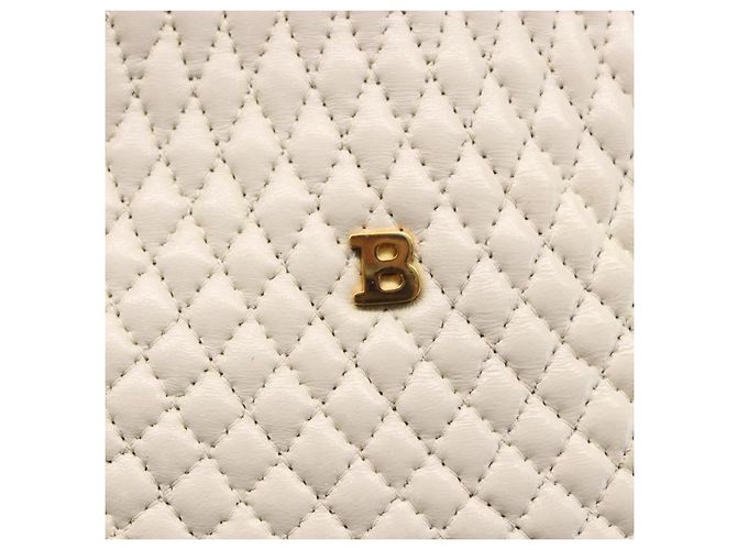 BALLY Borsa a mano in pelle bianca Auth BA6841 Bianco - vista 18