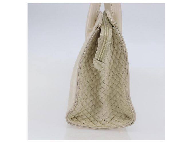BALLY Borsa a mano in pelle bianca Auth BA6841 Bianco - vista 4