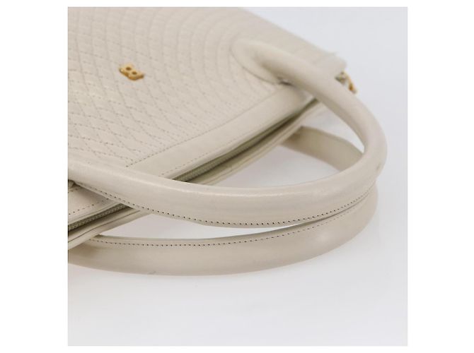 BALLY Borsa a mano in pelle bianca Auth BA6841 Bianco - vista 7