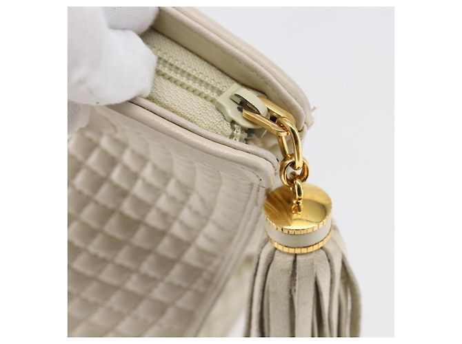 BALLY Borsa a mano in pelle bianca Auth BA6841 Bianco - vista 9