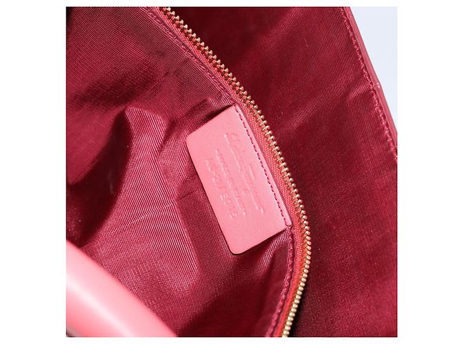 Borsa a Spalla Chain Vala Smalto Arancione Oro Auth BA6593 di Salvatore Ferragamo - vista 12