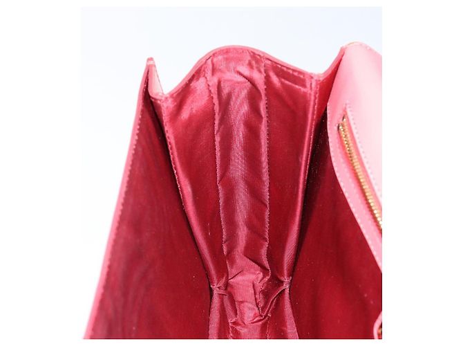 Borsa a Spalla Chain Vala Smalto Arancione Oro Auth BA6593 di Salvatore Ferragamo - vista 20