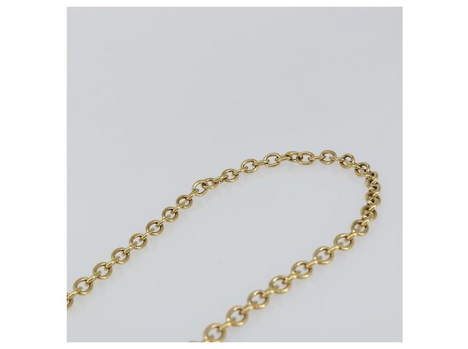 Borsa a Spalla Chain Vala Smalto Arancione Oro Auth BA6593 di Salvatore Ferragamo - vista 8