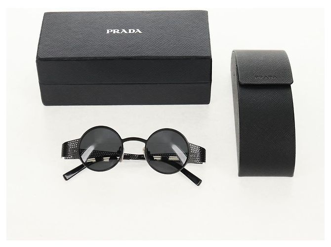 Occhiali da sole PRADA metallo Nero SPR511 Auth 150604V - vista 12