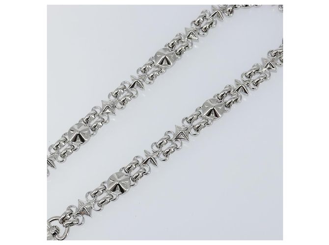 LOUIS VUITTON Cintura a Spalla in Catena Metallo 23,2"" Argento LV Auth 150646 - vista 4