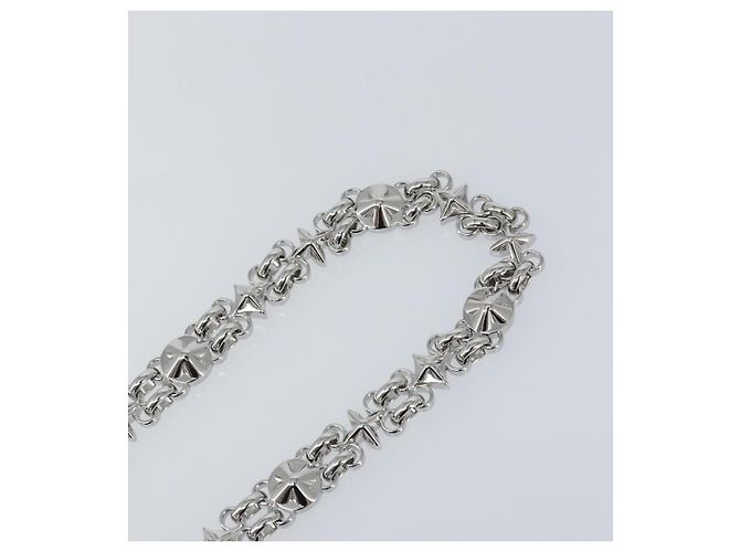LOUIS VUITTON Cintura a Spalla in Catena Metallo 23,2"" Argento LV Auth 150646 - vista 5