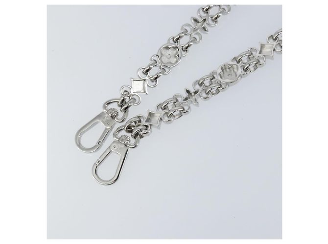 LOUIS VUITTON Cintura a Spalla in Catena Metallo 23,2"" Argento LV Auth 150646 - vista 7