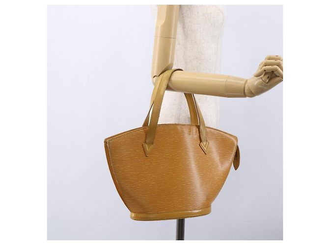 LOUIS VUITTON Borsa a Mano Epi Saint Jacques Gialla M52279 LV Auth 152931 Giallo - vista 20