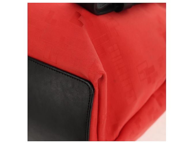 Zaino LOEWE in tela nera e rossa Auth bs30603 Nero Rosso - vista 15