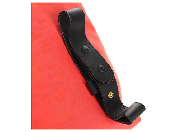 Zaino LOEWE in tela nera e rossa Auth bs30603 Nero Rosso - vista 18
