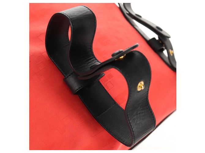 Zaino LOEWE in tela nera e rossa Auth bs30603 Nero Rosso - vista 19