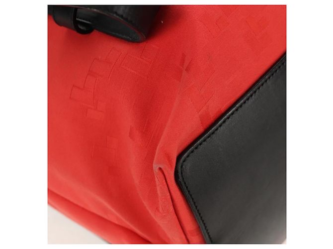 Zaino LOEWE in tela nera e rossa Auth bs30603 Nero Rosso - vista 9