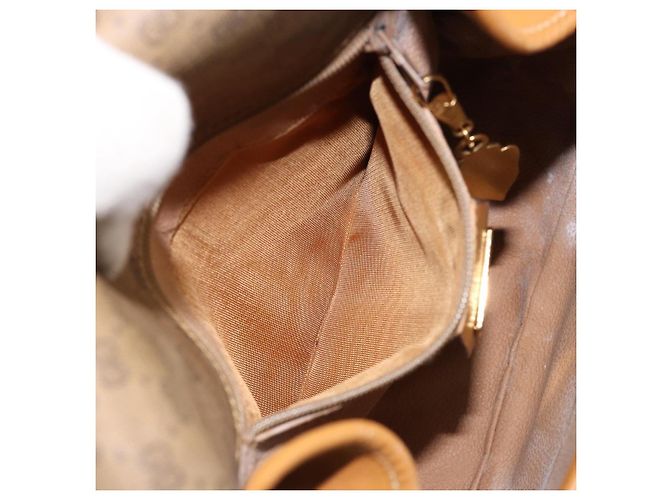 Gucci Borsa a Spalla Micro GG Supreme PVC Beige Oro 007 115 0107 Auth 152019 D'oro - vista 23