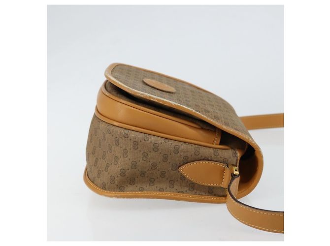 Gucci Borsa a Spalla Micro GG Supreme PVC Beige Oro 007 115 0107 Auth 152019 D'oro - vista 3