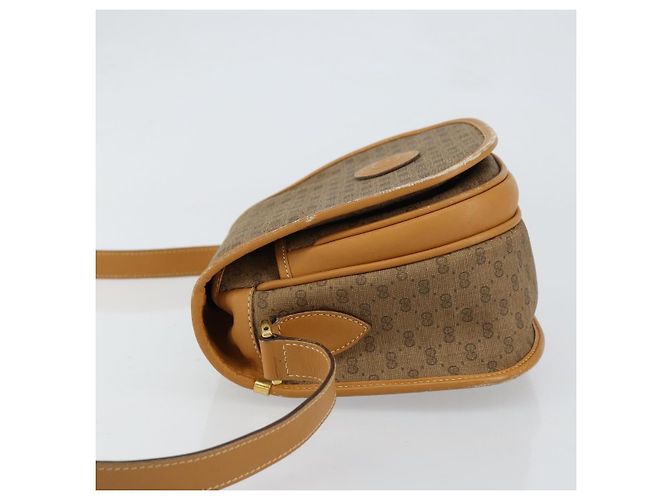 Gucci Borsa a Spalla Micro GG Supreme PVC Beige Oro 007 115 0107 Auth 152019 D'oro - vista 4