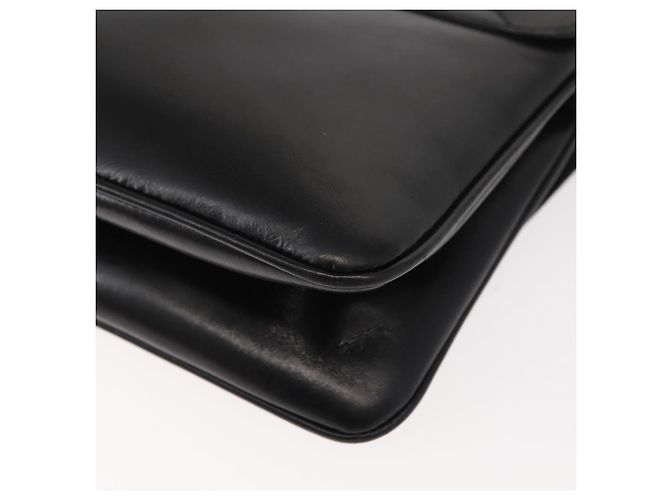Céline Borsa a Spalla CELINE in Pelle Nera Oro Auth 149543 Nero D'oro - vista 16