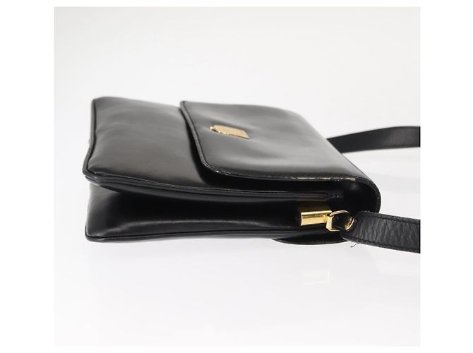 Céline Borsa a Spalla CELINE in Pelle Nera Oro Auth 149543 Nero D'oro - vista 3