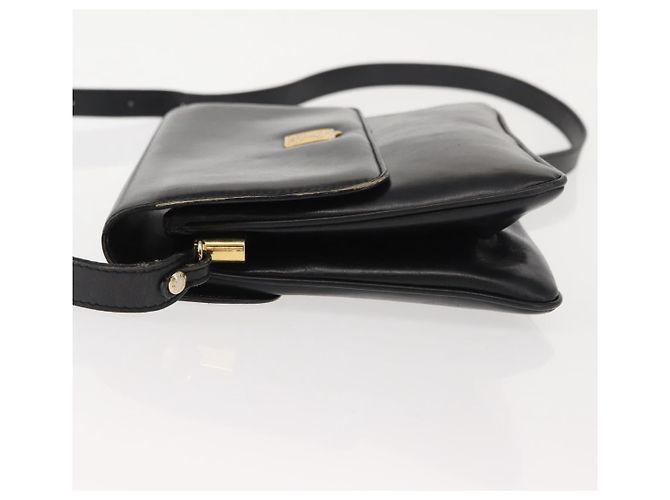 Céline Borsa a Spalla CELINE in Pelle Nera Oro Auth 149543 Nero D'oro - vista 4