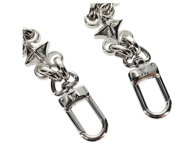 LOUIS VUITTON Cintura a Spalla in Catena Metallica 25,6"" Argento LV Auth 150643M - vista 2