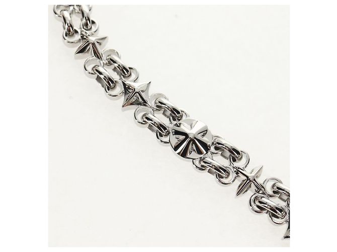 LOUIS VUITTON Cintura a Spalla in Catena Metallica 25,6"" Argento LV Auth 150643M - vista 3