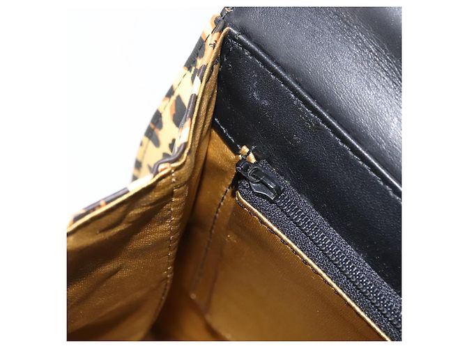 Borsa a mano Gianni Versace in pelle PVC gialla e nera Auth BA7502 Nero Giallo - vista 21
