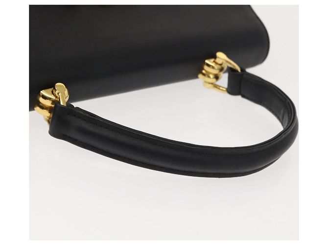 Borsa a mano Gianni Versace in pelle PVC gialla e nera Auth BA7502 Nero Giallo - vista 7