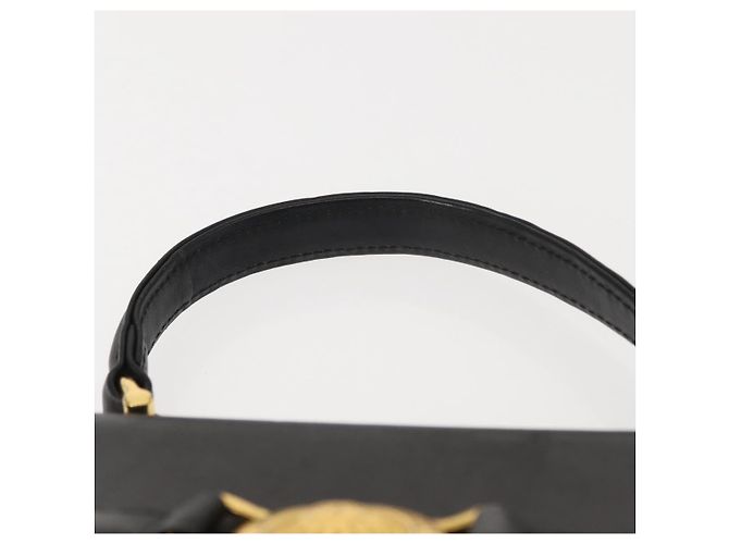 Borsa a mano Gianni Versace in pelle PVC gialla e nera Auth BA7502 Nero Giallo - vista 8