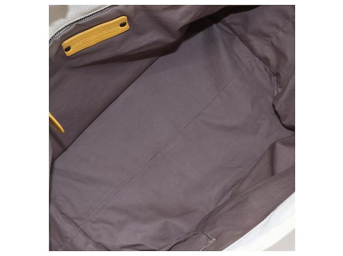 Autre Marque Borsa Tote Bottega Veneta in tela e pelle gialla Auth bs30596 Giallo - vista 11