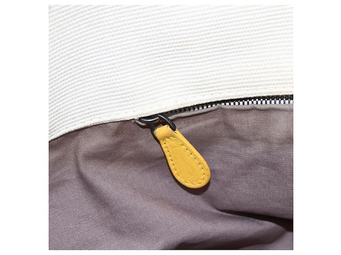 Autre Marque Borsa Tote Bottega Veneta in tela e pelle gialla Auth bs30596 Giallo - vista 17