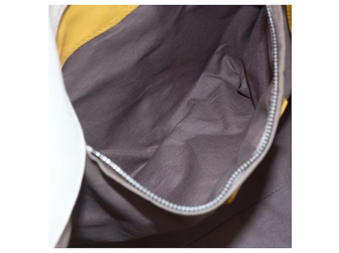 Autre Marque Borsa Tote Bottega Veneta in tela e pelle gialla Auth bs30596 Giallo - vista 20