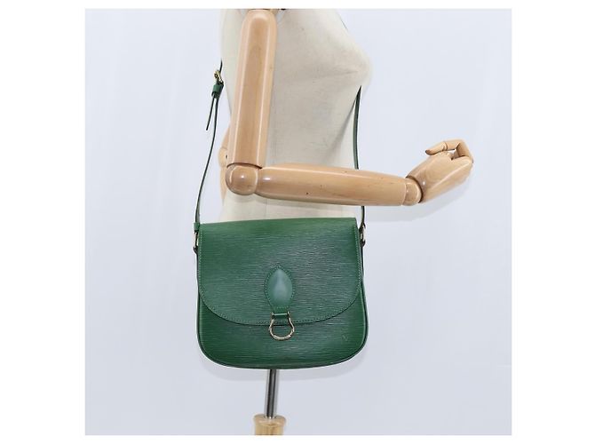LOUIS VUITTON Borsa a Spalla Epi Saint Cloud GM Verde M52194 LV Auth 147758 - vista 22