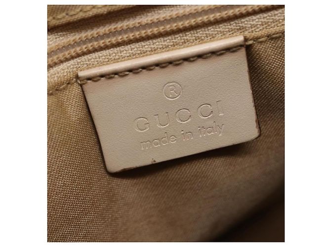 GUCCI GG Canvas Tote Bag Beige Silber 002 1076 2684 Auth 150426 - Ansicht 18