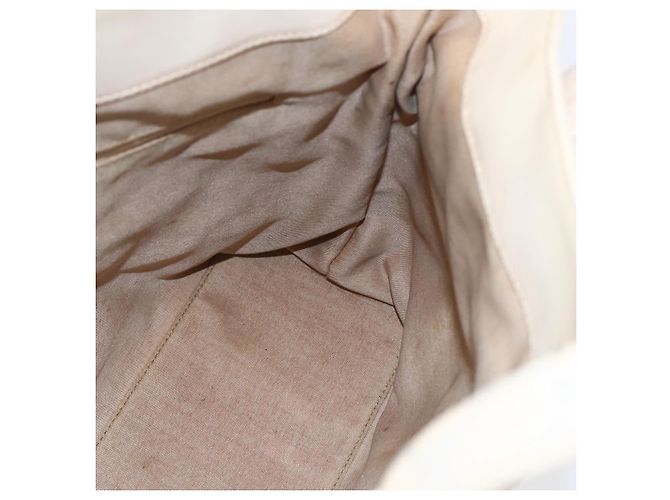 GUCCI GG Canvas Tote Bag Beige Silber 002 1076 2684 Auth 150426 - Ansicht 20