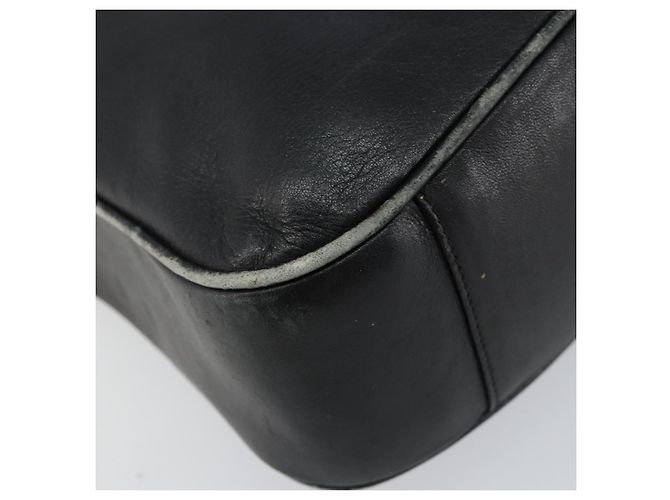 Borsa a Mano in Pelle Gucci Bamboo Nera Oro 001 0166 1638 Auth 152010 Nero D'oro - vista 14