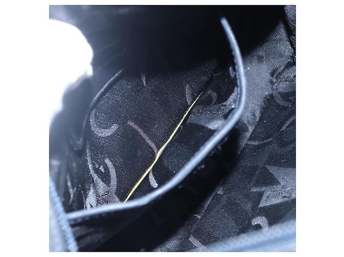 Borsa a Spalla Vala in Camoscio Blu Navy e Oro Auth BA7534 di Salvatore Ferragamo D'oro - vista 19