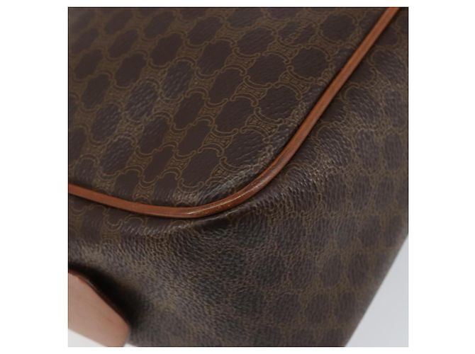 Céline Borsa a mano in tela Macadam CELINE in pelle PVC marrone oro Auth bs30599 D'oro - vista 16