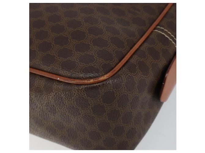 Céline Borsa a mano in tela Macadam CELINE in pelle PVC marrone oro Auth bs30599 D'oro - vista 9