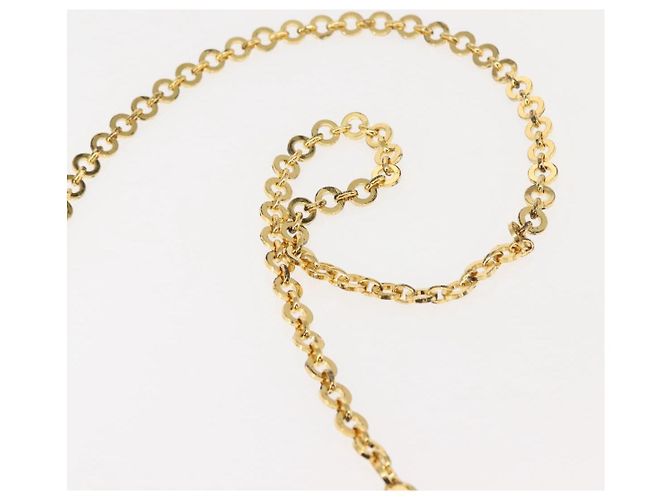 Borsa a Spalla Chain Vala in Pelle Nera e Oro Auth 147890 di Salvatore Ferragamo Nero D'oro - vista 14
