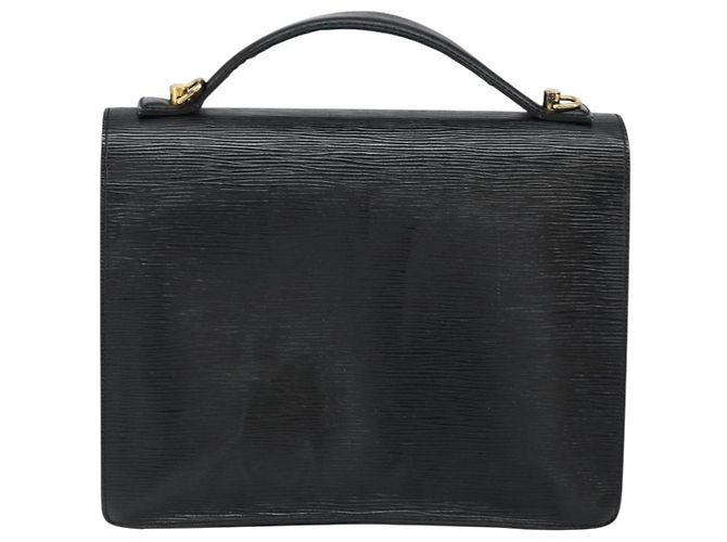 LOUIS VUITTON Borsa a Mano Epi Monceau 28 Nera M52122 LV Auth bs30382 Nero - vista 2