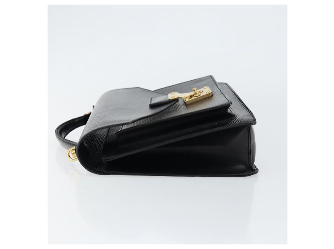 LOUIS VUITTON Borsa a Mano Epi Monceau 28 Nera M52122 LV Auth bs30382 Nero - vista 4